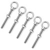 QWORK Stainless Steel Machinery Eye Bolt with Shoulder, 5 Pack