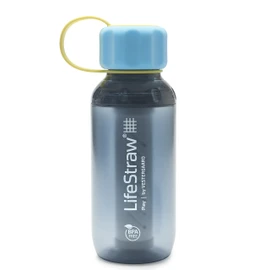 LifeStraw Play Kids’ Water Filter Bottle with 2-Stage Integrated Filter Straw for Safe and Clean Drinking Water, 10-Ounce, Stormy