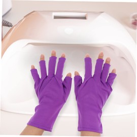 IWOWHERO 2pcs Gel Manicure Uv Gloves Manicure Tools Half Finger Gloves for Women