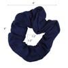 36 Pcs Solid Hair Scrunchies - Navy