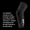 100% PROTECCIONES Unisex Adult Teratec Knee Guards Heather Grey/Black-XL Knee