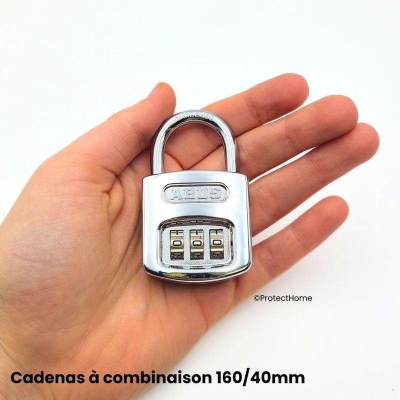 ABUS 35013 Combination Padlock 160/40 mm Silver