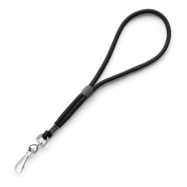 trage.band® Short Adjustable Wrist Strap with Spring Hook, Black