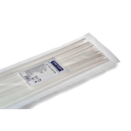 Triton Products 24" Nylon Zip Ties - 175 LB Tensile Strength, Heavy Duty Indoor Outdoor Cable Ties, 50 Pack (Natural)
