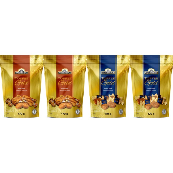 VALUBNDL: WATERBRIDGE CANDY TOFFEE INDIVIDUALLY WRAPPED CANDIES - Bonbons -