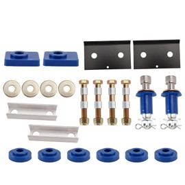 Topteng Engine Hood Hinge Pivot Bolt Kit for Peterbilt 357 378 379, Bushing and Mounting Bolt Kit, P/N 13-04154, 13-04164; ATRO HM75-66154, HM75-66164; 3-15273, 13-04727, 13-04726