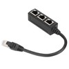 RJ45 Ethernet Adapter Cable Extension Function 1 to 3 Port