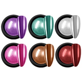 SULLMAR Chrome Nail Powder for Beautiful Mirror Effect Chrome Powder Get the Polish of Your Dreams with Our Nail DIY Enthusiasts Chrome Powder for Nails(SET D)