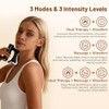 Heated Muscle Scraper Tool—Professional 3-in-1 Electric Fascia Massager with three