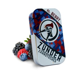 Toothpicks with flavour - perfect for cleaning teeth or for quitting unpleasant habits (80 pieces, berry)