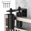 MeBantoo Sliding Gate Guide Roller Kit, Heavy Duty Black Nylon