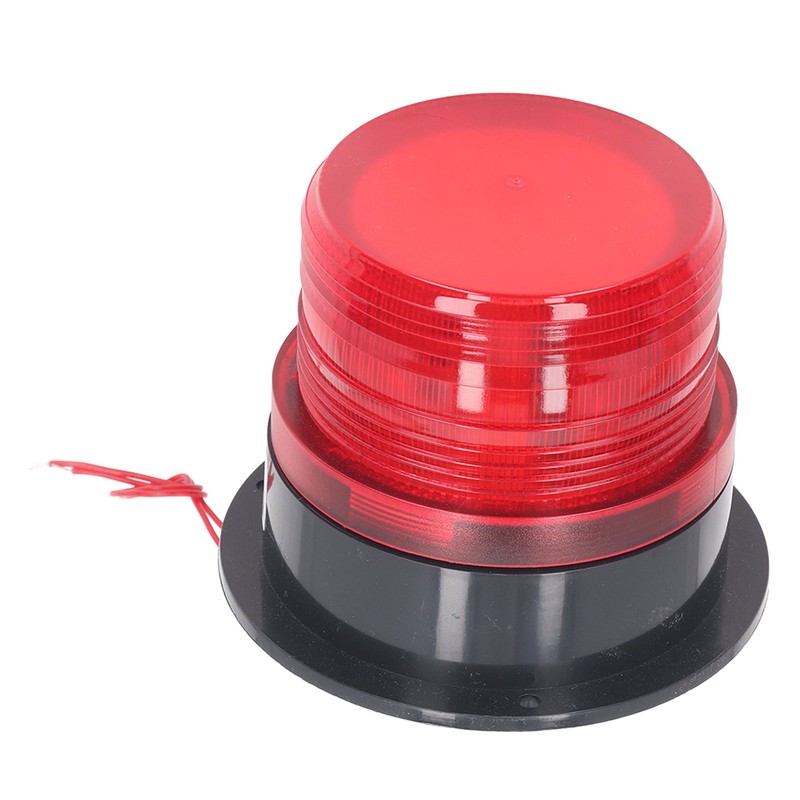 Round Red Warning Light Industrial Emergency LED Rotating Strobe Beacon