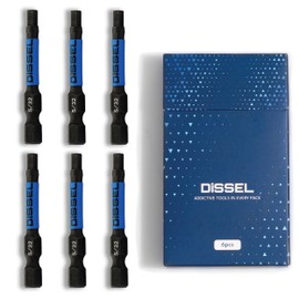 DiSSEL 5/32 Hex Bit Set - SAE Magnetic 5/32 Allen Wrench, Durable S2 Steel Hex Driver for Bike, Furniture & RC Repairs (6pc). Impact Grade Allen Bits Designed for Precision and Durability.