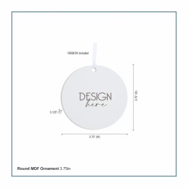 LifeSong Milestones Memorial White Christmas Round Ornament Gift 3.75” - A Hug Sent From Heaven