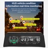 Carbon Fiber Style HUD HeadUp Display Slope Meter Overspeed Water