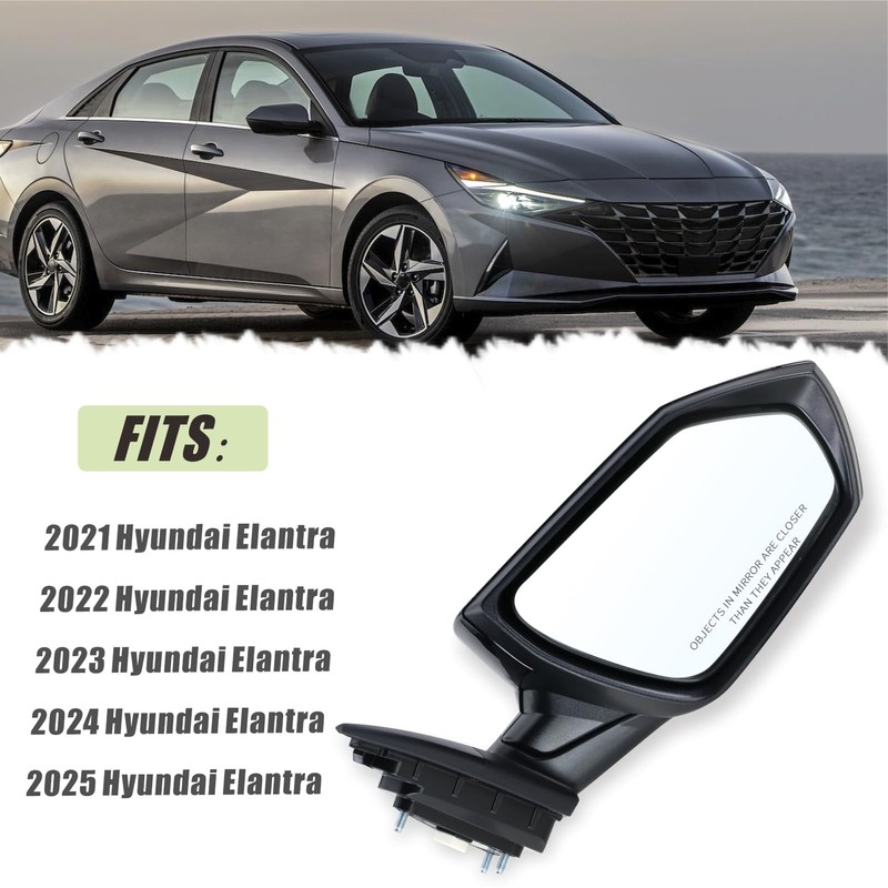 Right Passenger Side Mirror Compatible With 2021 2022 2023 2024