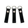 Tochigi Leather Zipper Pulls, Set of 3, Simple Type, Cowhide