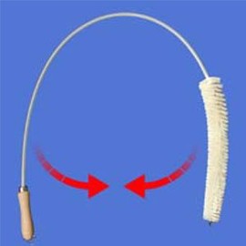 Flexible Stainless Steel Goat Hair Cleaning Radiator Brush