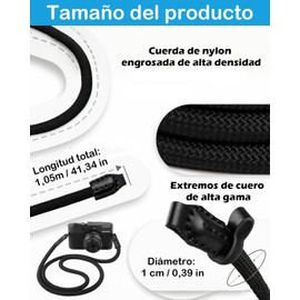 1 Correa Para Cámara Fotográfica, Correa Para Camara Fotografica, Correa Camara Fotografica, Diseño Ergonómico Para Sesiones Largas, Accesorio Seguro y Cómodo Para Viajes y Eventos
