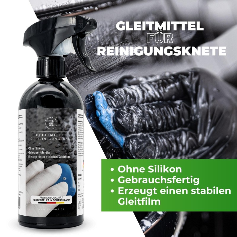 Special lubricant supplement for gentle paint cleaning for cleaning clay