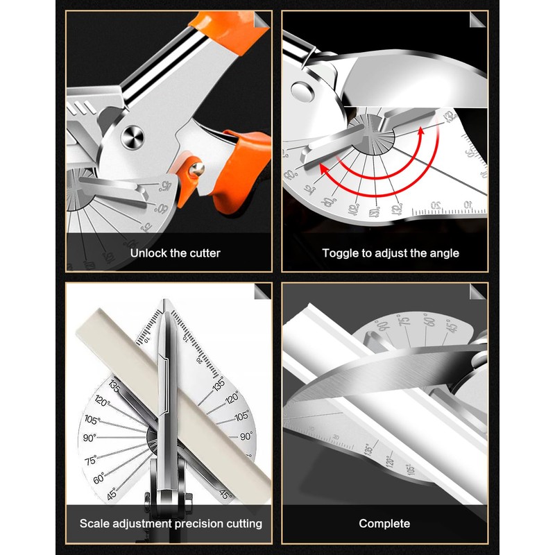 KATUR Multi Angle Miter Shears 45 to 135 Degree Multifunction