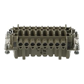 70.300.1640.0 | BAS BUS 16 2.5 50 | WIELAND REVOS SOCKET INSERT, 16 POLE + EARTH, SCREW CONNECTION, 500V 16A