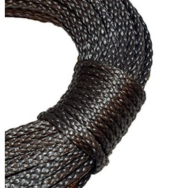 CBKnot 7/64in 100', 200' or 300' Hanks Coated Blue, Green, Black, Silver, Orange, Red or Yellow dyneema Fiber 1400 lb. Approx tensile Strength (100 ft. Hank, Black)