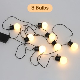 imprsv Indoor String Lights, 8 Bulbs, Light Bulbs String for Marquee Light up Numbers Letters, Warm Yellow Lights for Birthday Decorations, Wedding Anniversary Decorations