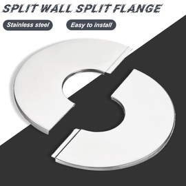 8 Pieces Snap-in Tap Wall Hole Wall Hole Ugly Cover Pipe Cover Collar Wheel Ring for Pipes