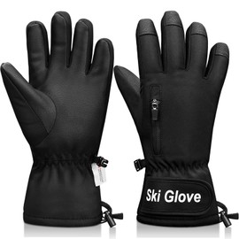 Odtmger Warm and Breathable Snow Gloves - Waterproof and Anti-Slip Ski Gloves for Boys & Girls, Men & Women