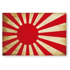Reflective Sticker Workshop Flag Sticker (Antique) Rising Sun Flag (M) Retroreflective, Weather Resistant 5 Years, Asahi Sun Flag (A) M