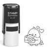 stampexpression - Sweet Bird with Hearts and Photo Camera Self