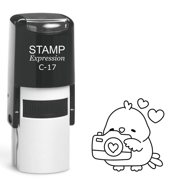 stampexpression - Sweet Bird with Hearts and Photo Camera Self