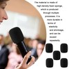 Pack of 5 Microphone Wind Protection (Pack of 5) Black