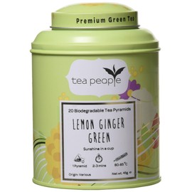 Tea People Lemon Green - 20 Pyramid Tin Caddy