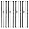 Sidasu 16-Pack Wrought Iron Balusters for Staircase, Hollow Single Basket