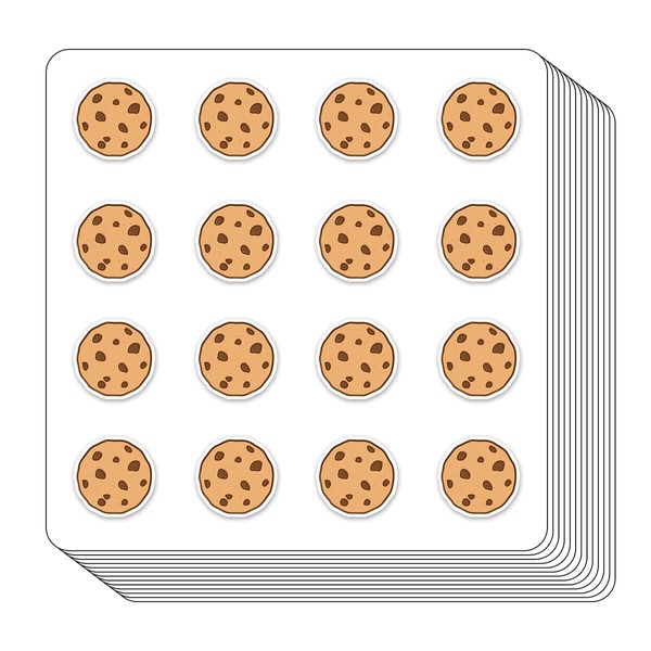 Chocolate Chip Cookie Planner Stickers, 0.5in Stickers for Scrapbooking Calendar