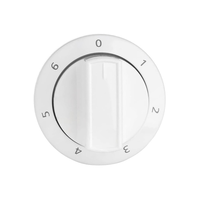 Oven Cooker Hob Control Knob Switch Dial White Compatible With