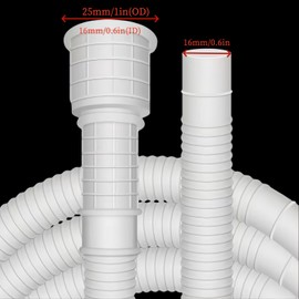 HNOYGNU Air Conditioner Drain Hose Portable AC Drain Hose Replacement, with Connect Clamp,AC & Dehumidifier Replacement Hose Kit (10 Feet)