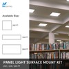 MW 2x2 Surface Mount Kit for LED Flat Panel Light-Aluminum