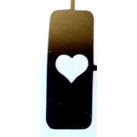 Dazzle Glitter Tattoos 30 x heart nail stencils for airbrush nails St. Valentines Day love airbrush