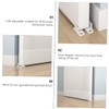 COHEALI 2Sets Sliding Barn Door Stoppers Floor Guides for Grooved