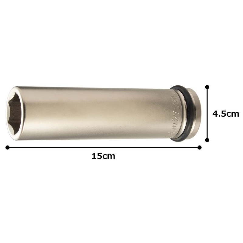 TONE 6NV-27L150 Ultra Long Socket for Impact (6 Angles), Drive