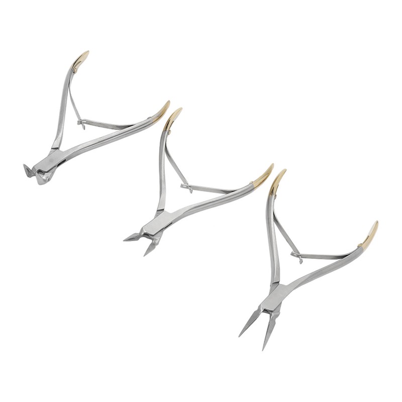 3pcs Residual Root Forceps Set Stainless Steel Dental Root Fragments