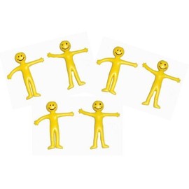 20x Stretchy Smiley Herren Party Taschen Füllung - Gelb