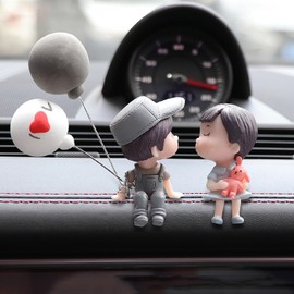 Car Accessories, Car Accessories, Cute, Couples, Balloons, Resin, Birthday, Automotive Accessories (Gray Balloons)