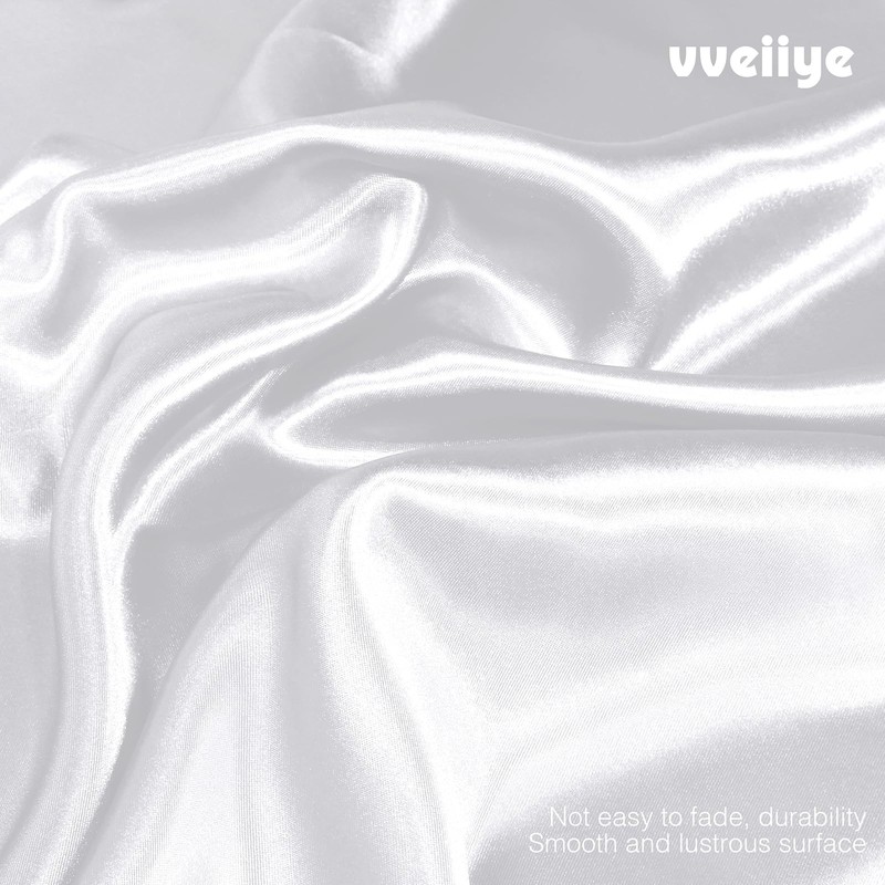 vveiiye Satin Fabric 1 Yard 60" Wide Soft Silky Charmeuse