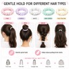 Tangdira Spiral Hair Bobbles Set of 5 Waterproof for Women