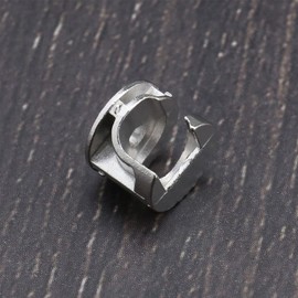 DOYUKY Pack of 20 Eccentric Furniture Connectors, 15 x 12 mm Furniture Cam Lock, Furniture Connector, Cabinet Connector Fastener, Zinc Alloy Eccentric Cam Wheel, for Cabinet, Drawer, Furniture Panel