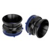 1 Pair NAB Hub Adapters Polished Aluminum Alloy Universal Loading